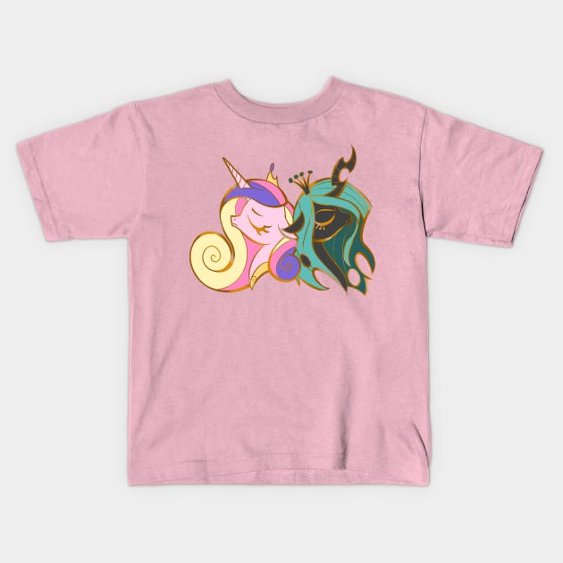 Cadance and Chrysalis Kids T-Shirt by SophieScruggs